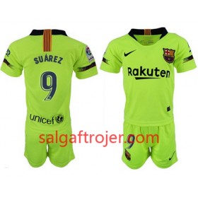 FC Barcelona Fodboldtrøjer SUAREZ 9 Børn Udebanesæt 2018/19 Kort ærmer